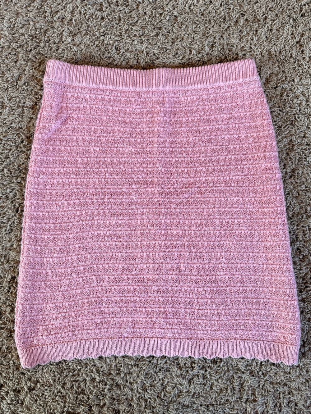 Jessica Simpson Pink Knit Sparkle Skirt